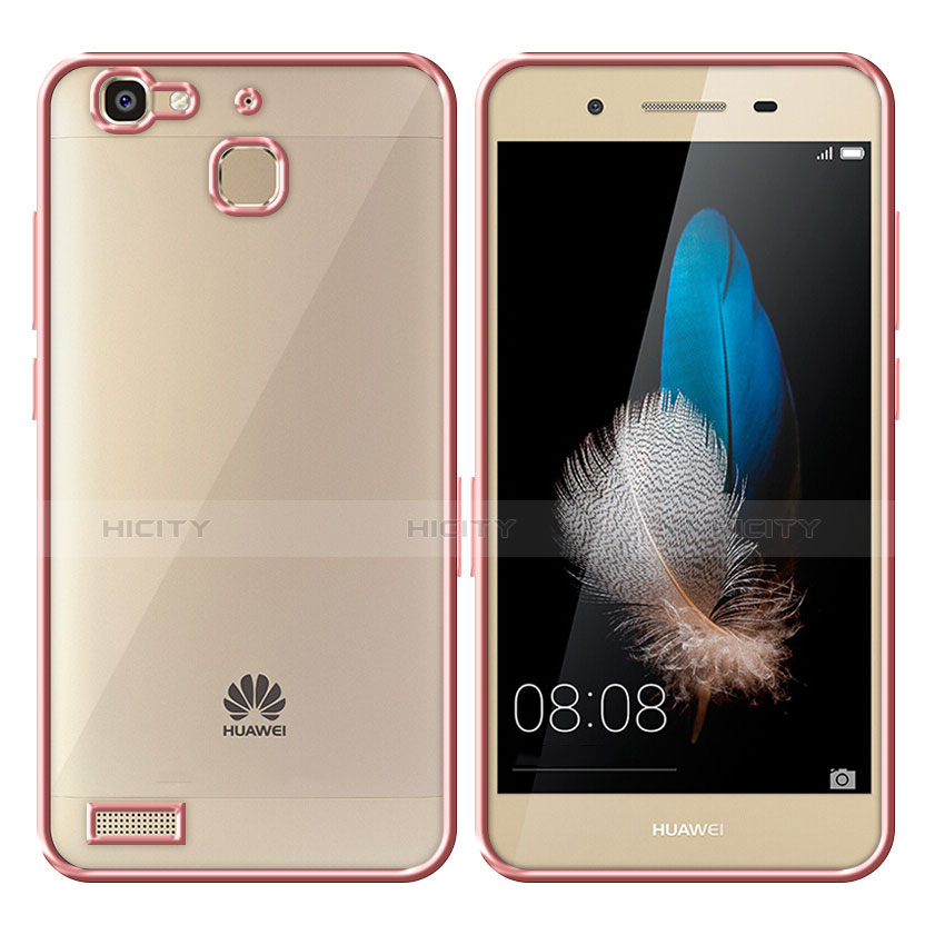 Silikon Hülle Rahmen Schutzhülle Durchsichtig Transparent Matt für Huawei G8 Mini Rosegold