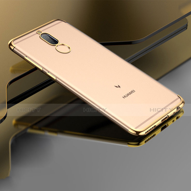 Silikon Hülle Rahmen Schutzhülle Durchsichtig Transparent Matt für Huawei Mate 10 Lite Gold