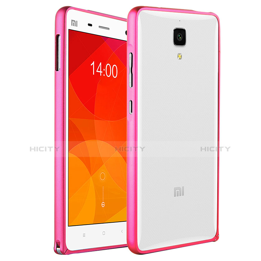 Silikon Hülle Rahmen Schutzhülle Durchsichtig Transparent Matt für Xiaomi Mi 4 Rosa Plus