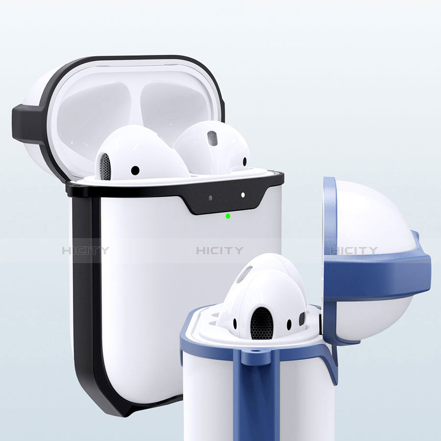 Silikon Hülle Schutzhülle Skin mit Karabiner für AirPods Ladekoffer C05