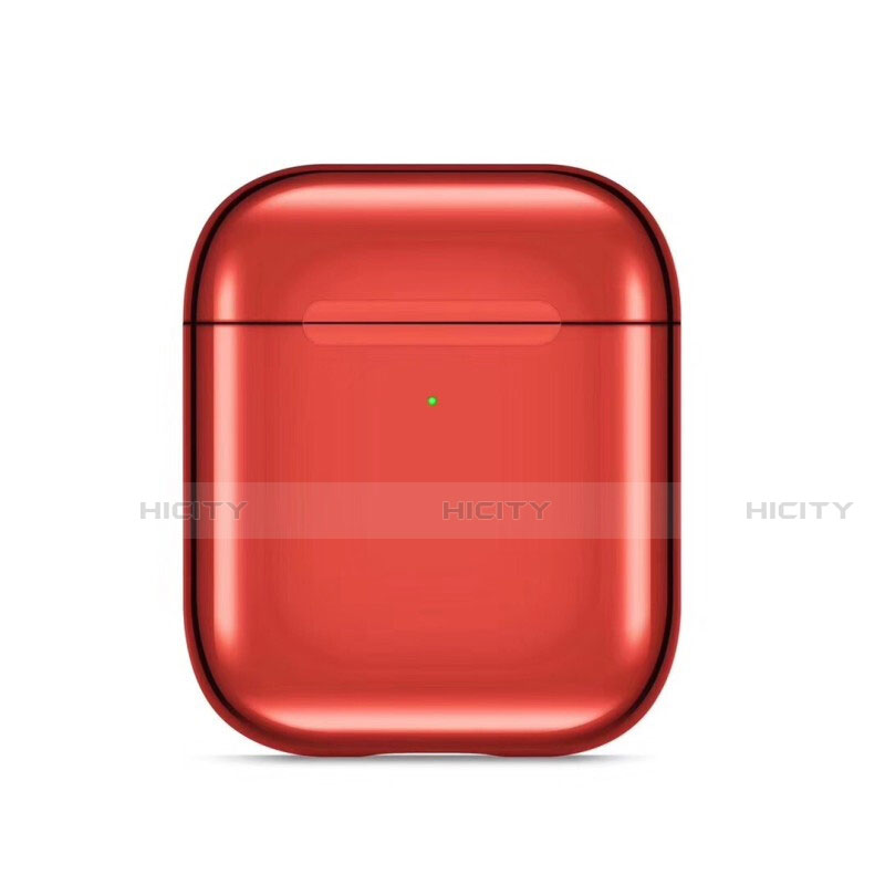 Silikon Hülle Schutzhülle Skin mit Karabiner für AirPods Ladekoffer C07 Rot