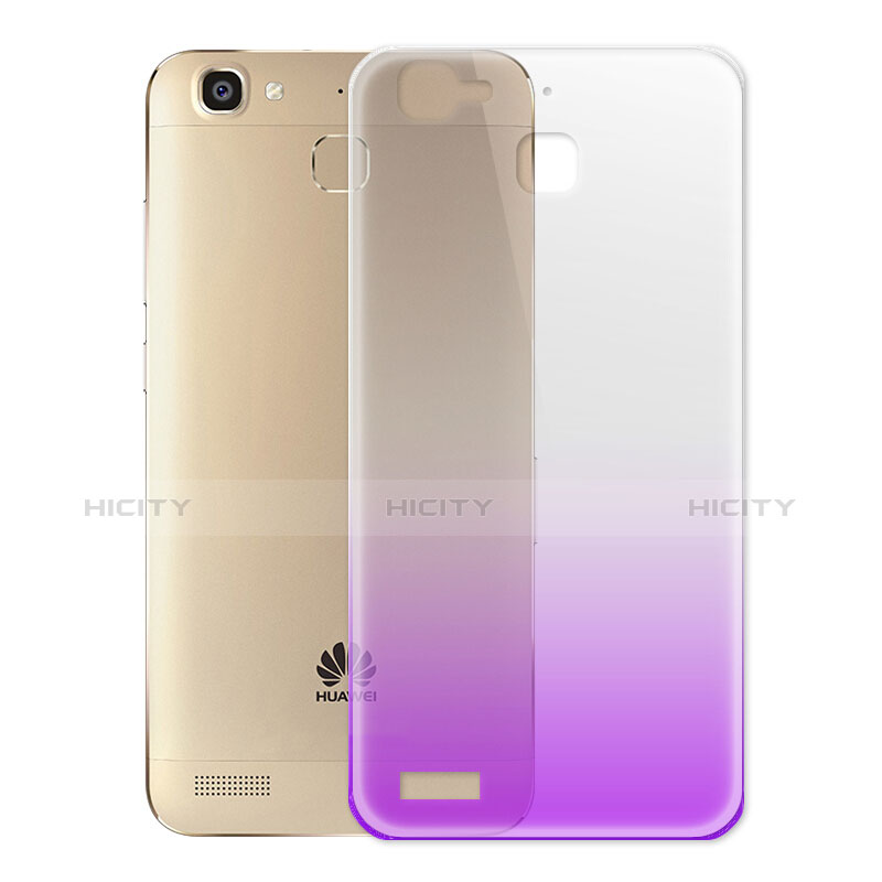 Silikon Hülle Ultra Dünn Schutzhülle Durchsichtig Farbverlauf für Huawei Enjoy 5S Violett