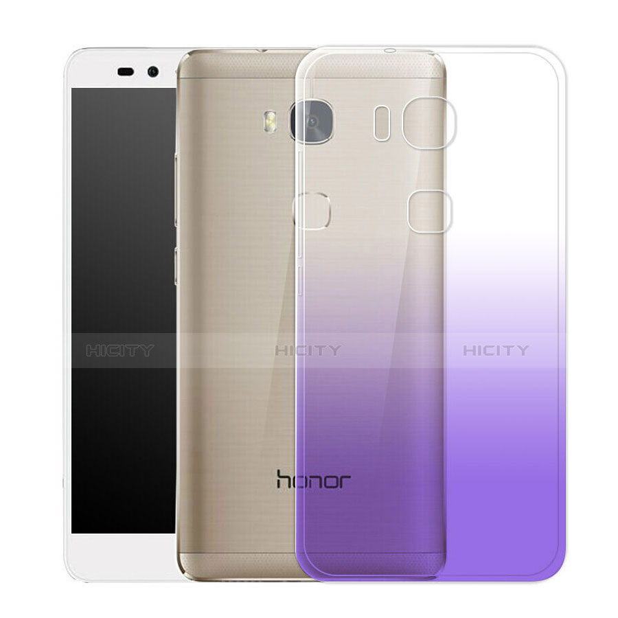 Silikon Hülle Ultra Dünn Schutzhülle Durchsichtig Farbverlauf für Huawei Honor 5C Violett