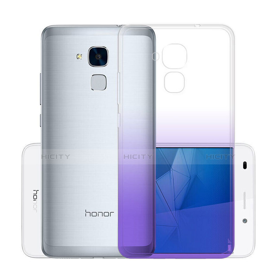 Silikon Hülle Ultra Dünn Schutzhülle Durchsichtig Farbverlauf für Huawei Honor 5C Violett