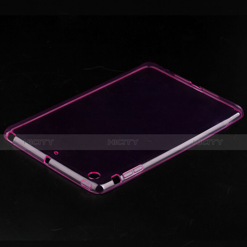 Silikon Hülle Ultra Dünn Schutzhülle Durchsichtig Transparent für Apple iPad Mini 2 Rosa