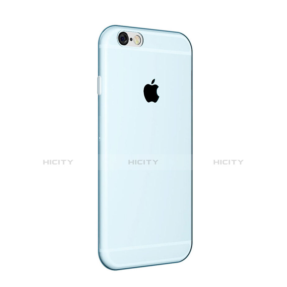 Silikon Hülle Ultra Dünn Schutzhülle Durchsichtig Transparent für Apple iPhone 6 Blau