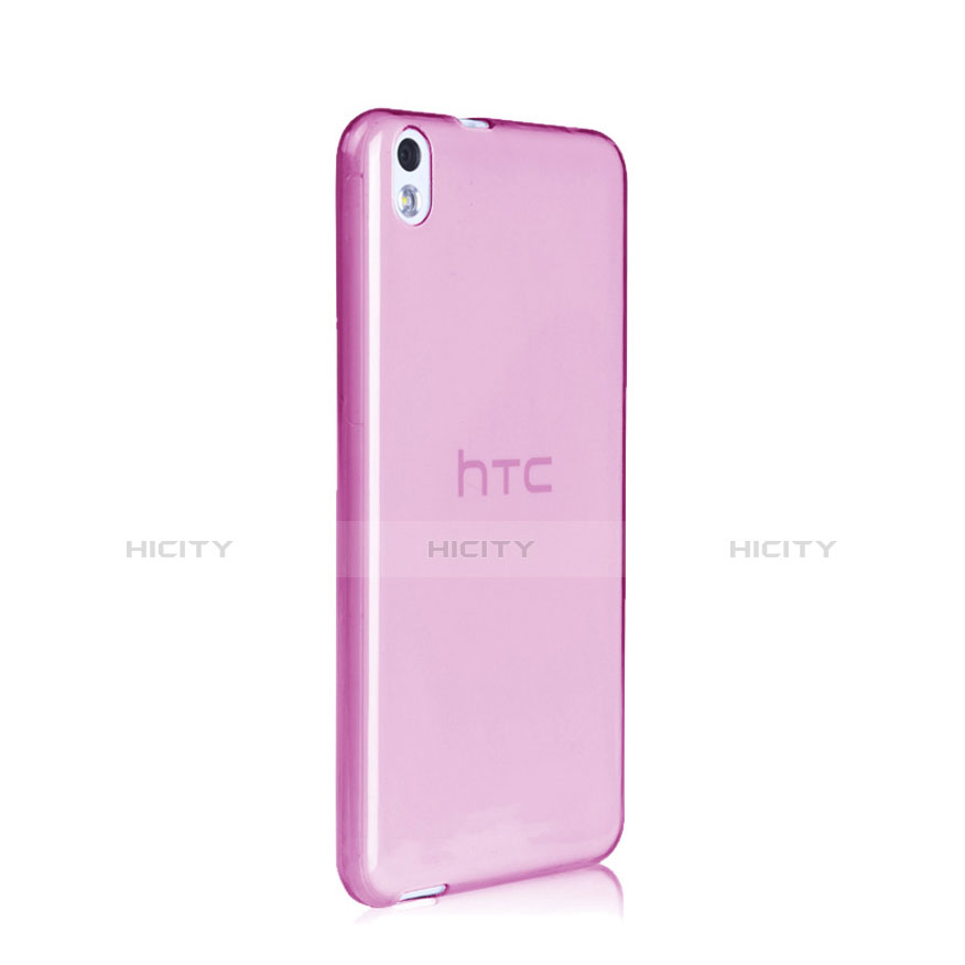 Silikon Hülle Ultra Dünn Schutzhülle Durchsichtig Transparent für HTC Desire 816 Rosa