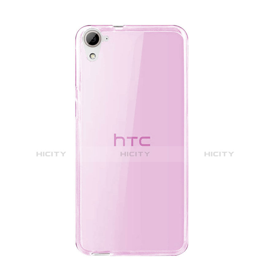 Silikon Hülle Ultra Dünn Schutzhülle Durchsichtig Transparent für HTC Desire 826 826T 826W Rosa