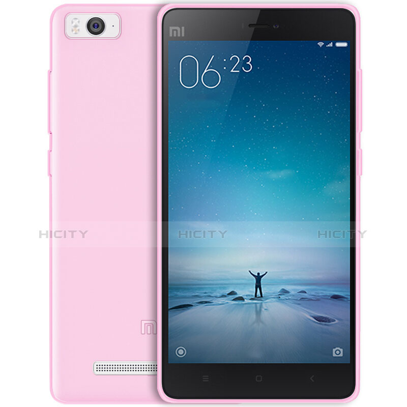 Silikon Hülle Ultra Dünn Schutzhülle Durchsichtig Transparent für Xiaomi Mi 4C Rosa