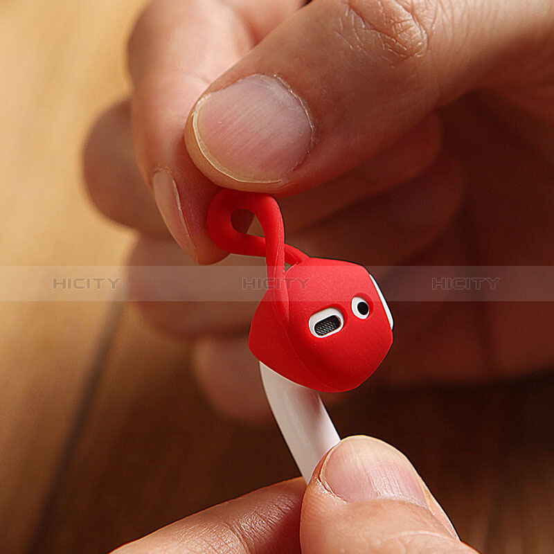 Silikon Schutzhülle Gummi Tasche für Apple AirPods Rot