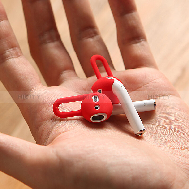 Silikon Schutzhülle Gummi Tasche für Apple AirPods Rot