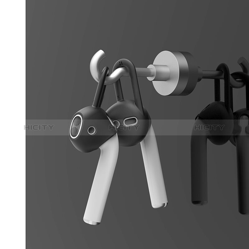 Silikon Schutzhülle Gummi Tasche für Apple AirPods Schwarz