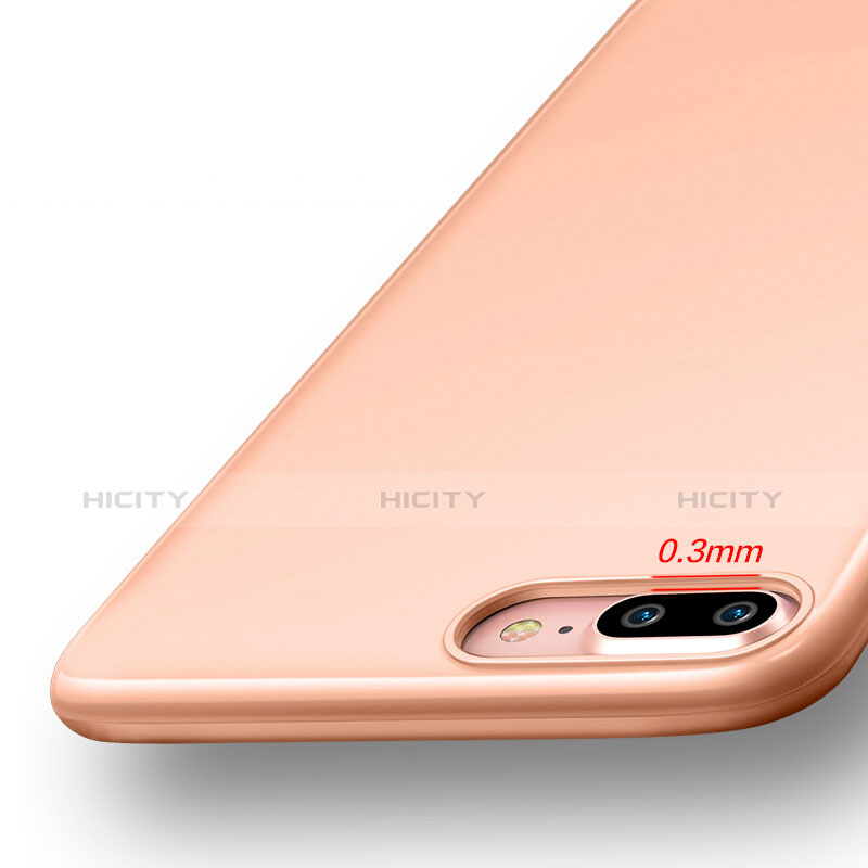 Silikon Schutzhülle Gummi Tasche für Apple iPhone 7 Plus Orange