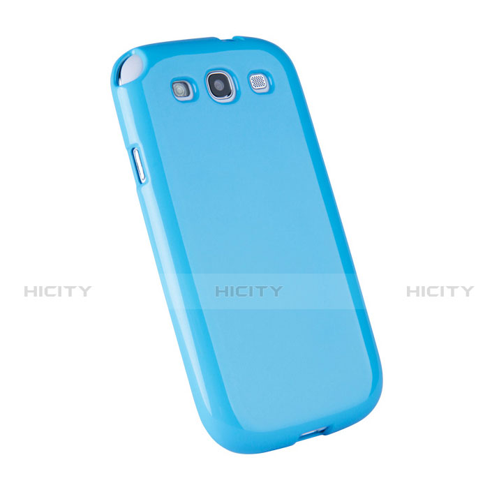 Silikon Schutzhülle Gummi Tasche für Samsung Galaxy S3 4G i9305 Blau