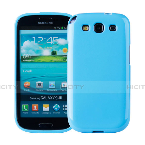 Silikon Schutzhülle Gummi Tasche für Samsung Galaxy S3 4G i9305 Blau