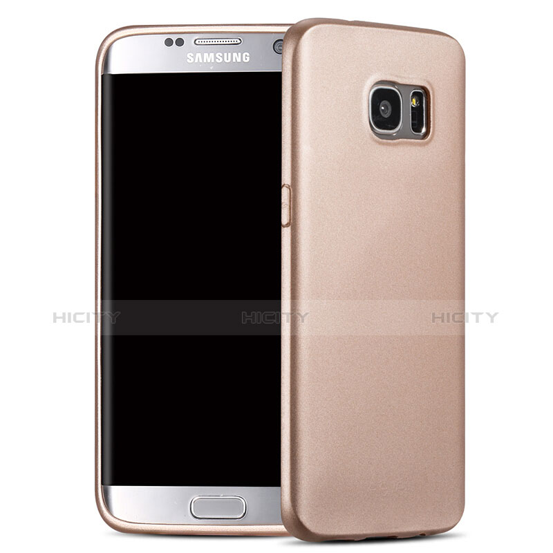 Silikon Schutzhülle Gummi Tasche für Samsung Galaxy S7 Edge G935F Gold