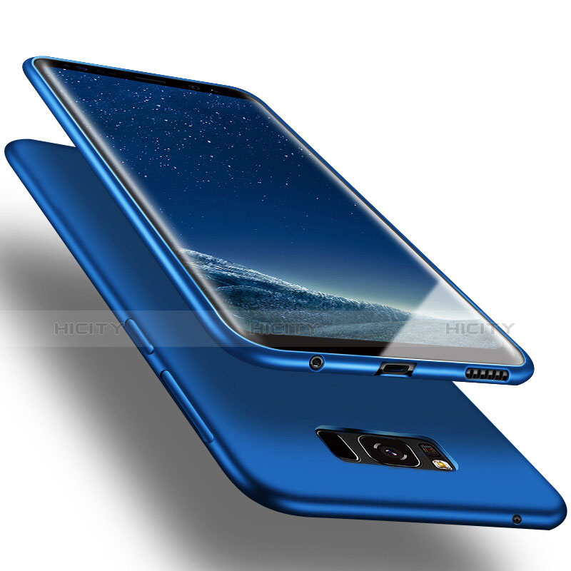 Silikon Schutzhülle Gummi Tasche für Samsung Galaxy S8 Plus Blau