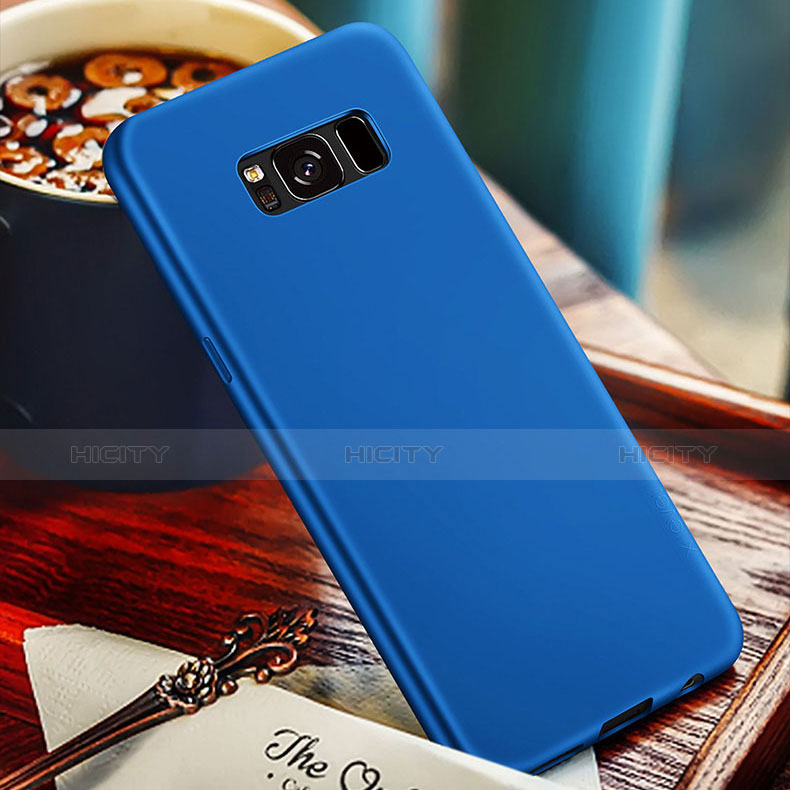 Silikon Schutzhülle Gummi Tasche für Samsung Galaxy S8 Plus Blau