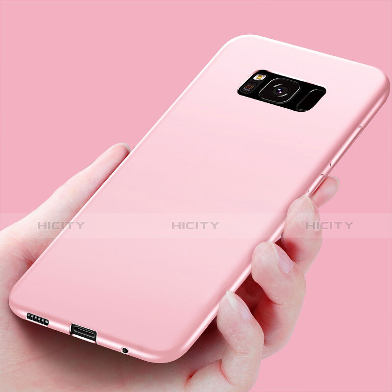 Silikon Schutzhülle Gummi Tasche für Samsung Galaxy S8 Plus Rosegold