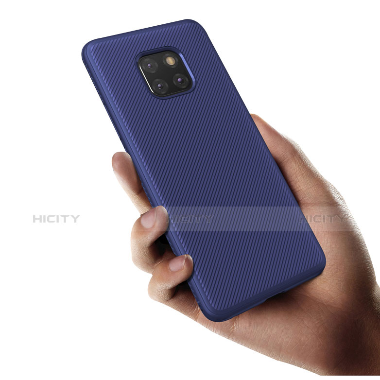 Silikon Schutzhülle Gummi Tasche Köper für Huawei Mate 20 Pro Blau