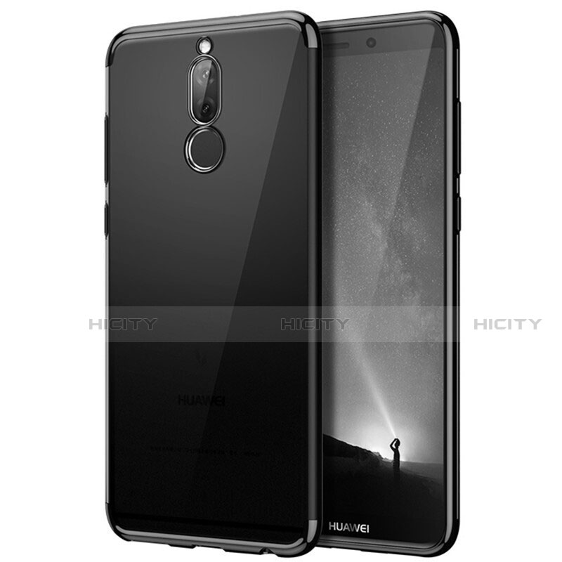 Silikon Schutzhülle Rahmen Tasche Durchsichtig Transparent Matt für Huawei G10 Schwarz