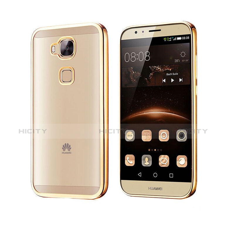 Silikon Schutzhülle Rahmen Tasche Durchsichtig Transparent Matt für Huawei G8 Gold