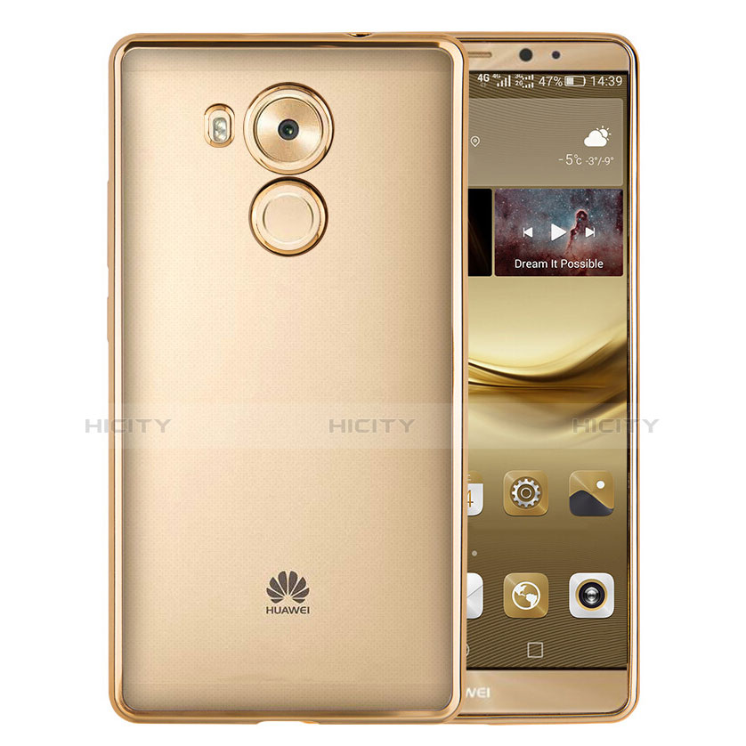 Silikon Schutzhülle Rahmen Tasche Durchsichtig Transparent Matt für Huawei Mate 8 Gold Plus