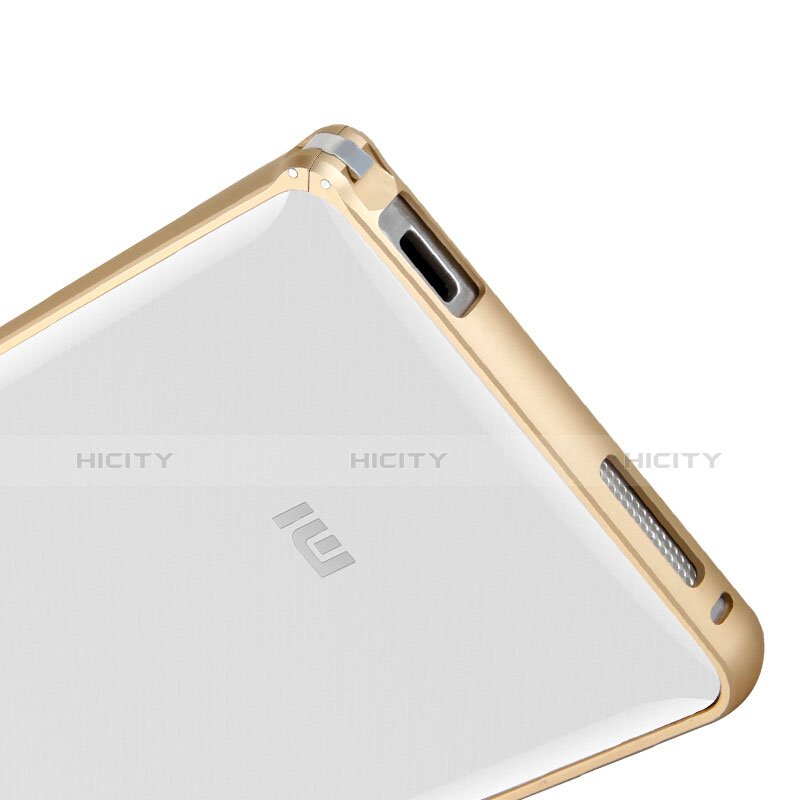 Silikon Schutzhülle Rahmen Tasche Durchsichtig Transparent Matt für Xiaomi Mi 4 LTE Gold