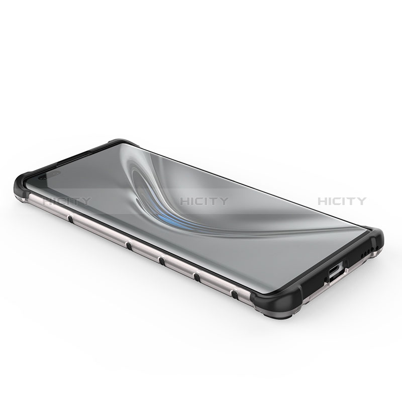 Silikon Schutzhülle Rahmen Tasche Hülle Durchsichtig Transparent 360 Grad Ganzkörper AM1 für Huawei Honor V40 5G