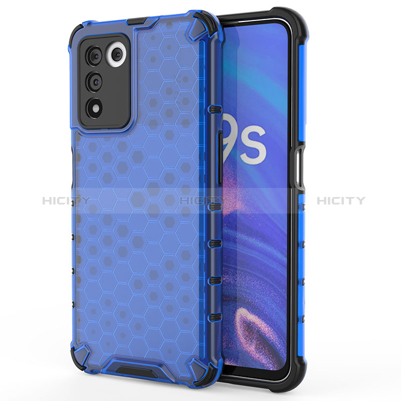 Silikon Schutzhülle Rahmen Tasche Hülle Durchsichtig Transparent 360 Grad Ganzkörper AM1 für Oppo K9S 5G Blau