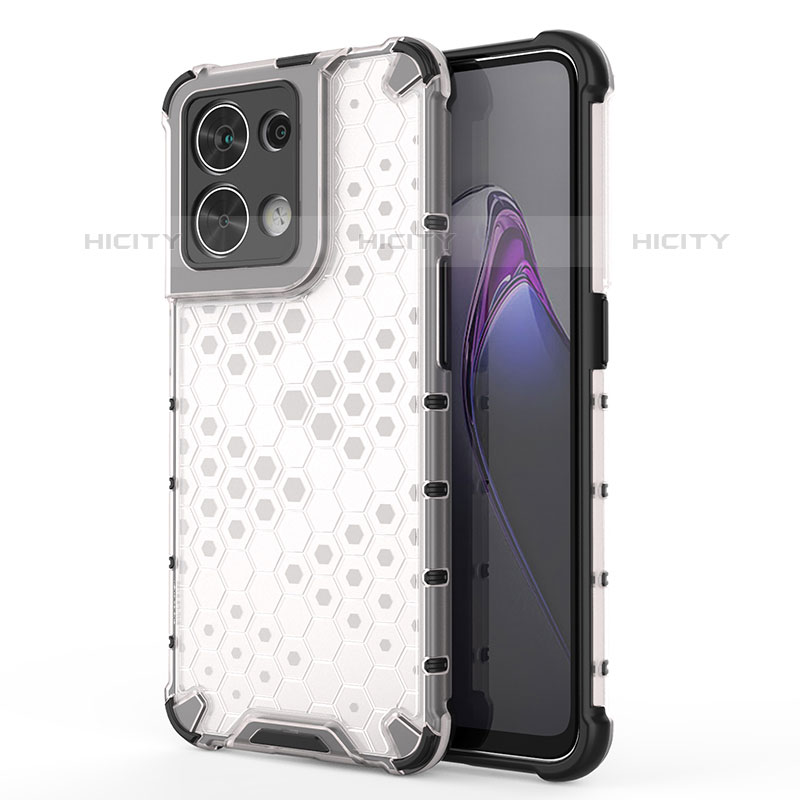 Silikon Schutzhülle Rahmen Tasche Hülle Durchsichtig Transparent 360 Grad Ganzkörper AM1 für Oppo Reno9 Pro 5G groß