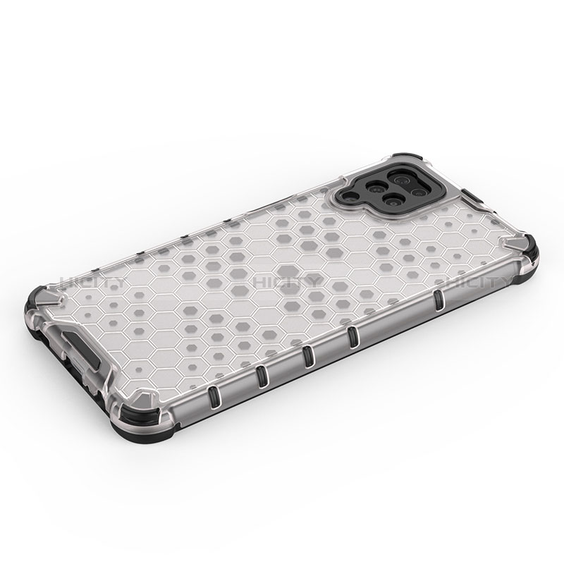 Silikon Schutzhülle Rahmen Tasche Hülle Durchsichtig Transparent 360 Grad Ganzkörper AM1 für Samsung Galaxy A12 5G groß
