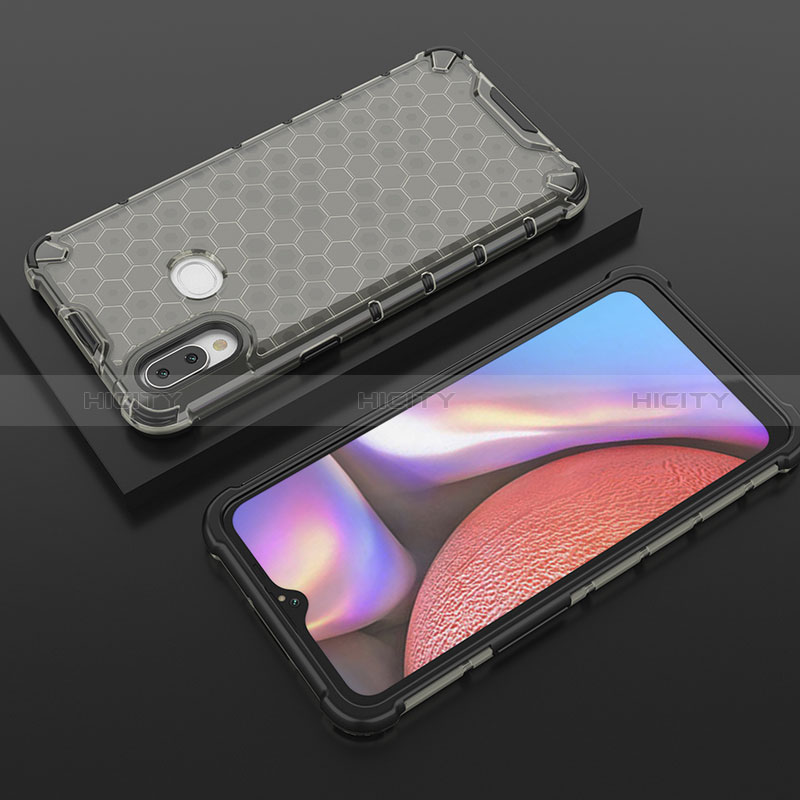 Silikon Schutzhülle Rahmen Tasche Hülle Durchsichtig Transparent 360 Grad Ganzkörper AM1 für Samsung Galaxy M01s Schwarz