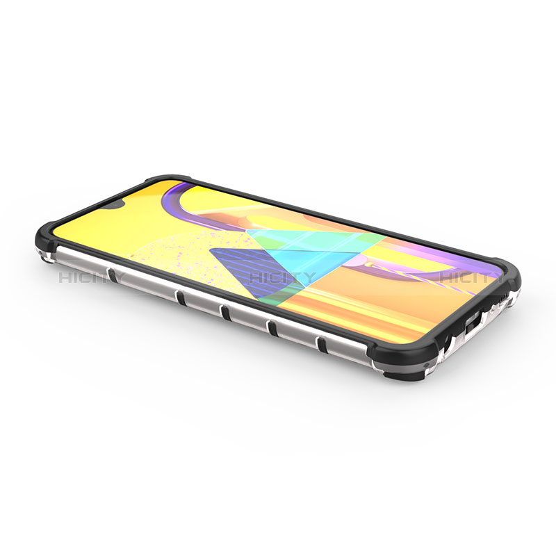 Silikon Schutzhülle Rahmen Tasche Hülle Durchsichtig Transparent 360 Grad Ganzkörper AM1 für Samsung Galaxy M21 groß