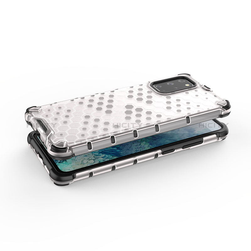 Silikon Schutzhülle Rahmen Tasche Hülle Durchsichtig Transparent 360 Grad Ganzkörper AM1 für Samsung Galaxy S20 Plus