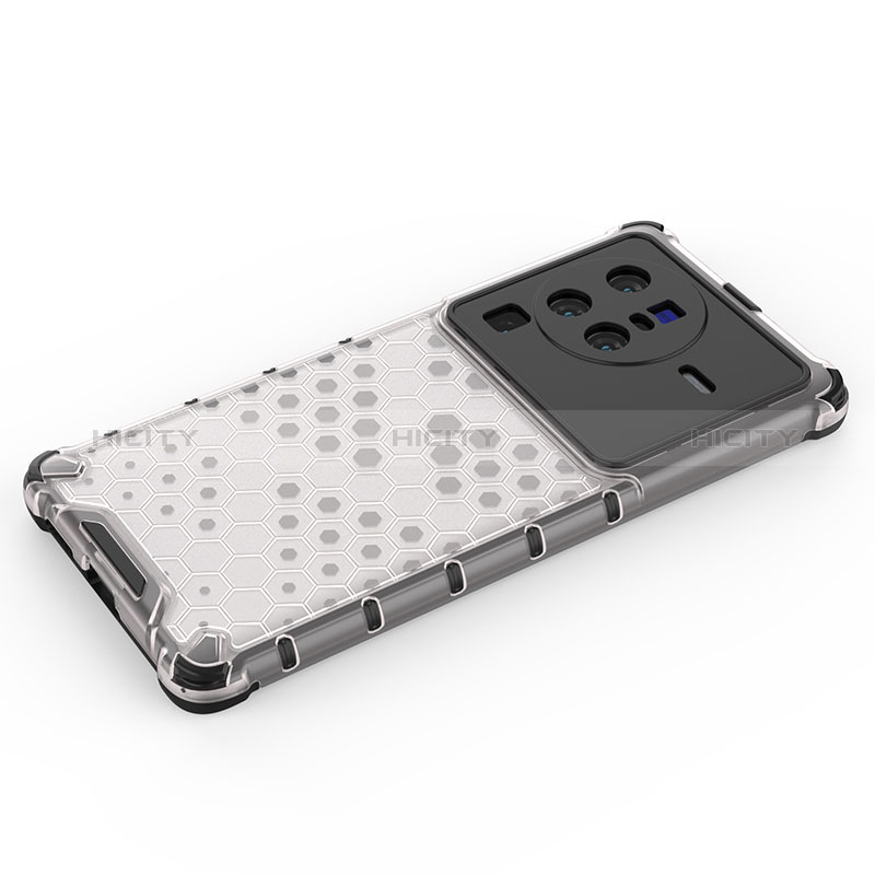 Silikon Schutzhülle Rahmen Tasche Hülle Durchsichtig Transparent 360 Grad Ganzkörper AM1 für Vivo X80 Pro 5G