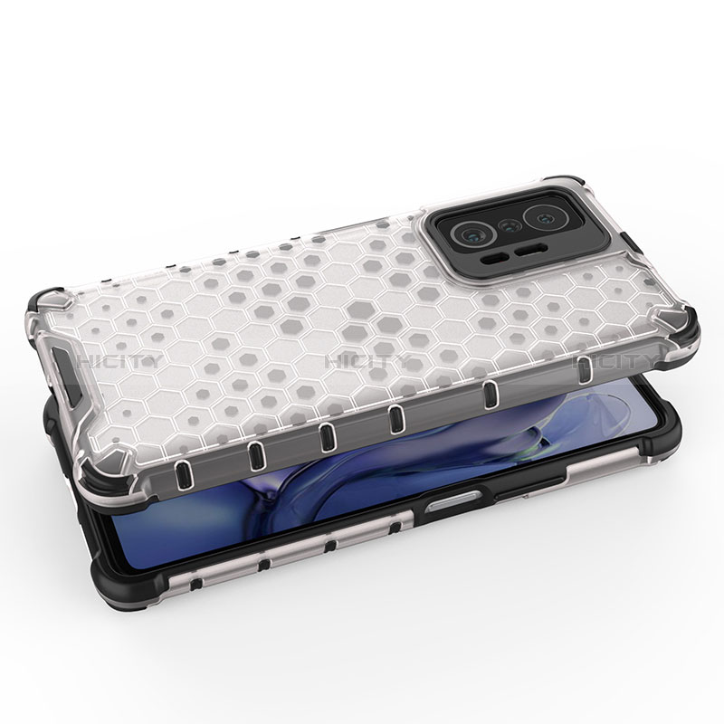 Silikon Schutzhülle Rahmen Tasche Hülle Durchsichtig Transparent 360 Grad Ganzkörper AM1 für Xiaomi Mi 11T 5G