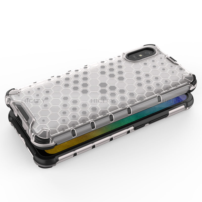 Silikon Schutzhülle Rahmen Tasche Hülle Durchsichtig Transparent 360 Grad Ganzkörper AM1 für Xiaomi Redmi 9i
