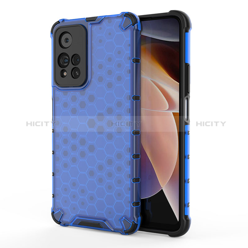 Silikon Schutzhülle Rahmen Tasche Hülle Durchsichtig Transparent 360 Grad Ganzkörper AM1 für Xiaomi Redmi Note 11 Pro+ Plus 5G Blau Plus