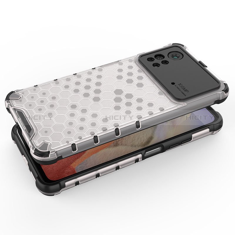 Silikon Schutzhülle Rahmen Tasche Hülle Durchsichtig Transparent 360 Grad Ganzkörper AM1 für Xiaomi Redmi Note 11E Pro 5G groß