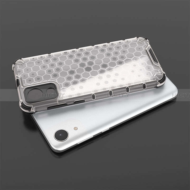 Silikon Schutzhülle Rahmen Tasche Hülle Durchsichtig Transparent 360 Grad Ganzkörper AM2 für Samsung Galaxy A03 Core groß