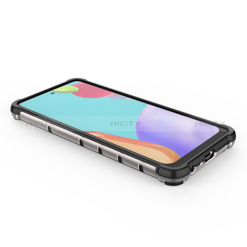 Silikon Schutzhülle Rahmen Tasche Hülle Durchsichtig Transparent 360 Grad Ganzkörper AM2 für Samsung Galaxy A52s 5G groß