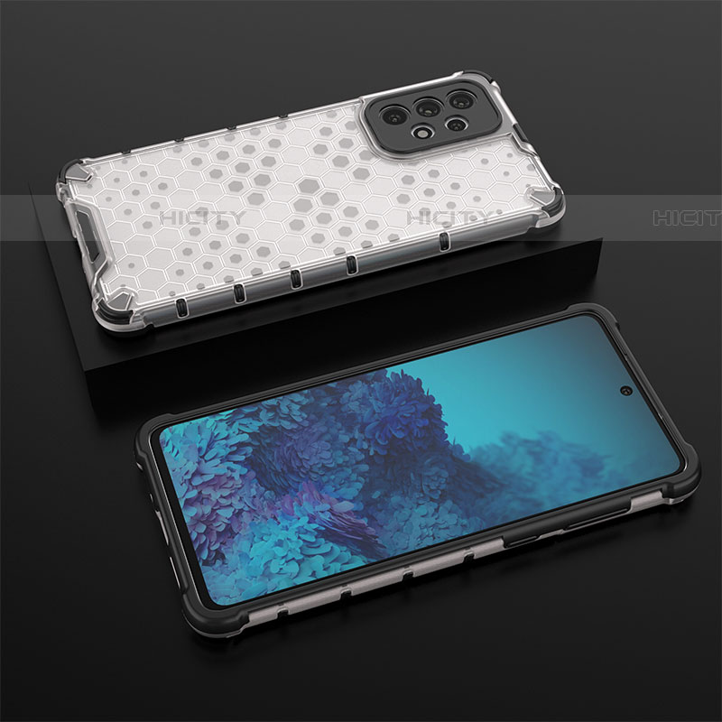 Silikon Schutzhülle Rahmen Tasche Hülle Durchsichtig Transparent 360 Grad Ganzkörper AM2 für Samsung Galaxy A73 5G