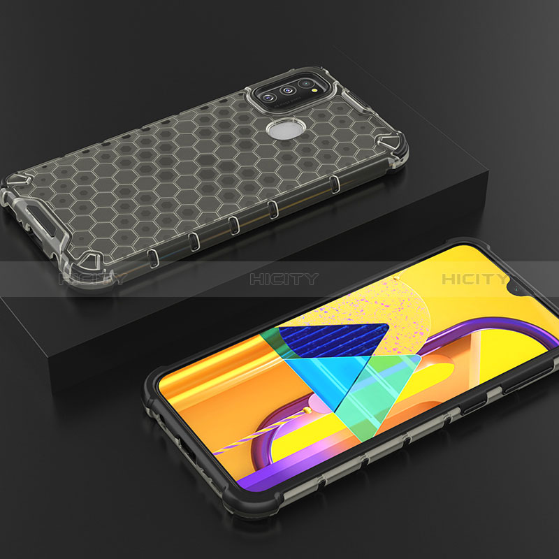 Silikon Schutzhülle Rahmen Tasche Hülle Durchsichtig Transparent 360 Grad Ganzkörper AM2 für Samsung Galaxy M30s
