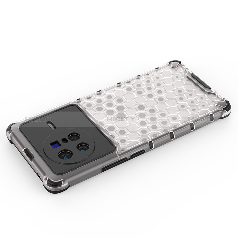 Silikon Schutzhülle Rahmen Tasche Hülle Durchsichtig Transparent 360 Grad Ganzkörper AM2 für Vivo X80 5G