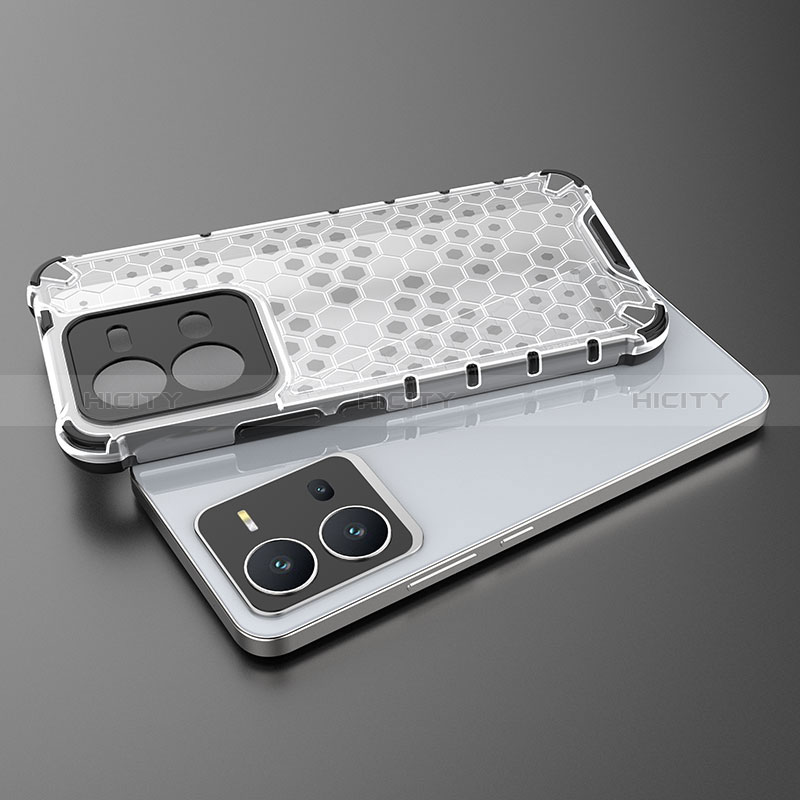 Silikon Schutzhülle Rahmen Tasche Hülle Durchsichtig Transparent 360 Grad Ganzkörper AM2 für Vivo X80 Lite 5G