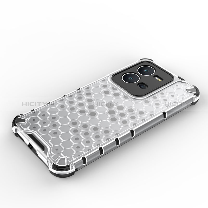 Silikon Schutzhülle Rahmen Tasche Hülle Durchsichtig Transparent 360 Grad Ganzkörper AM2 für Vivo X80 Lite 5G