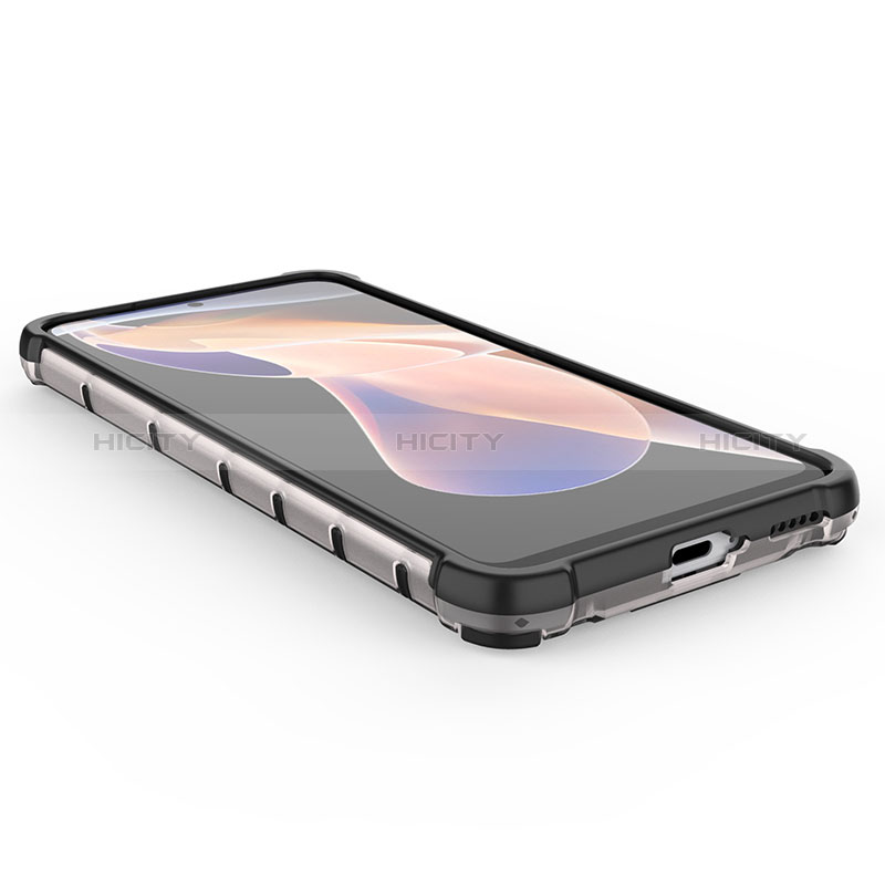 Silikon Schutzhülle Rahmen Tasche Hülle Durchsichtig Transparent 360 Grad Ganzkörper AM2 für Xiaomi Mi 11i 5G (2022) groß