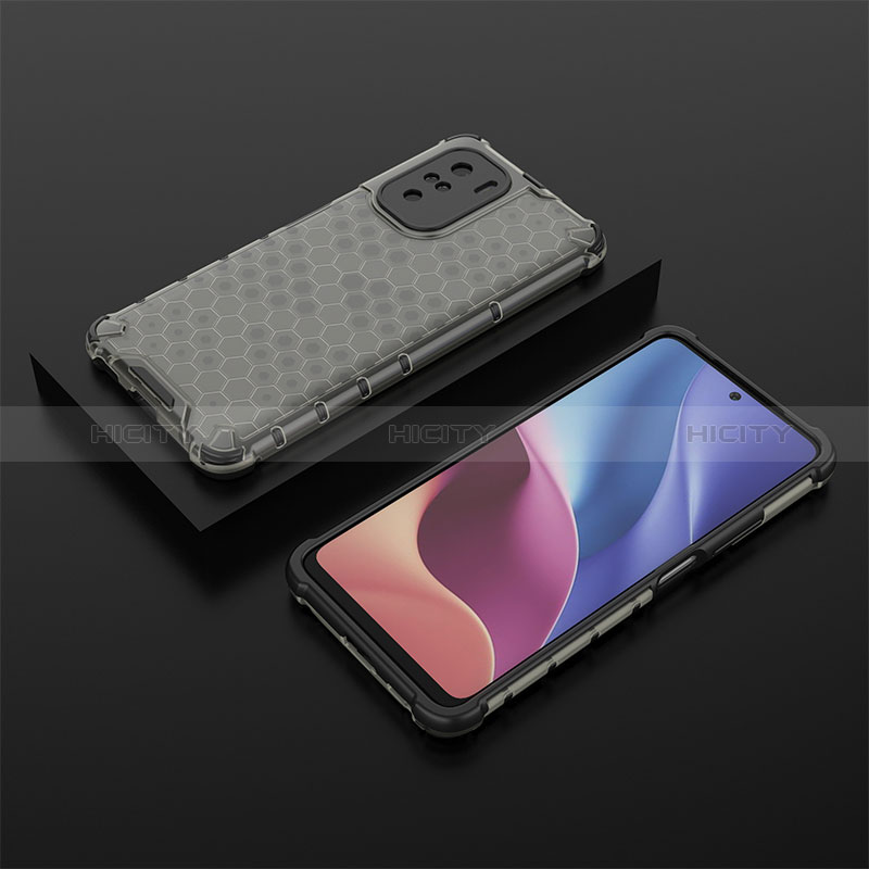 Silikon Schutzhülle Rahmen Tasche Hülle Durchsichtig Transparent 360 Grad Ganzkörper AM2 für Xiaomi Mi 11X 5G Schwarz