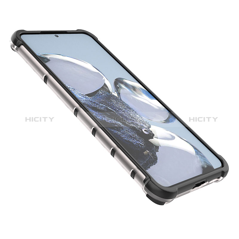 Silikon Schutzhülle Rahmen Tasche Hülle Durchsichtig Transparent 360 Grad Ganzkörper AM2 für Xiaomi Mi 12T Pro 5G groß